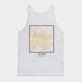 TAIPEI TAIWAN CITY STREET MAP ART Tank Top